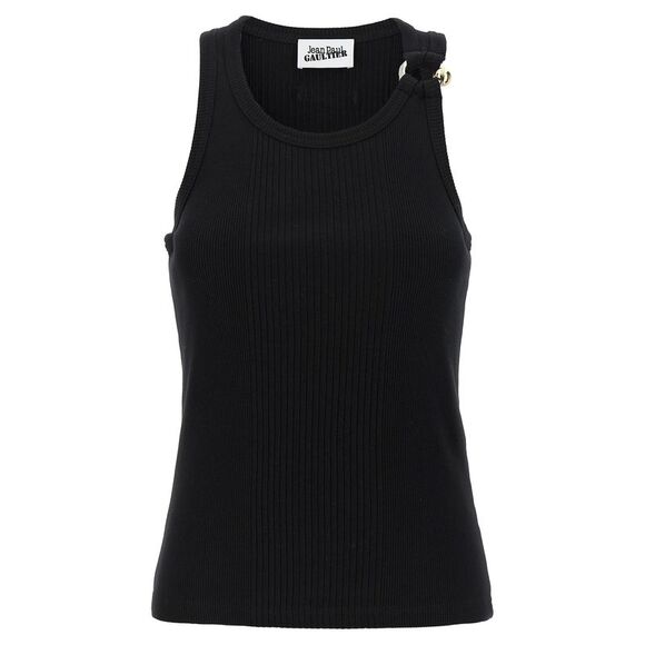 Jean Paul Gaultier Women's Black Piercing Tank Top
